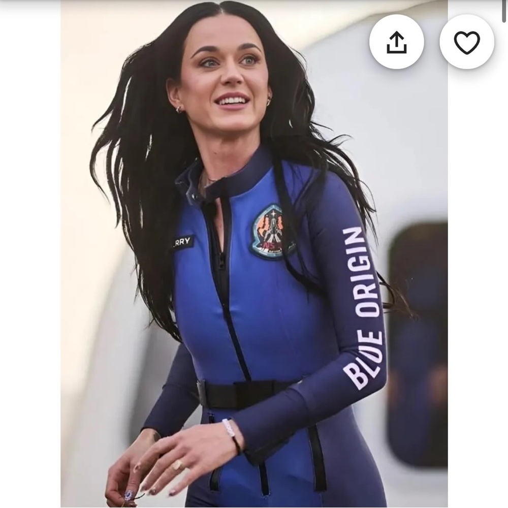 Blue Origin Blue and Black Jumpsuit